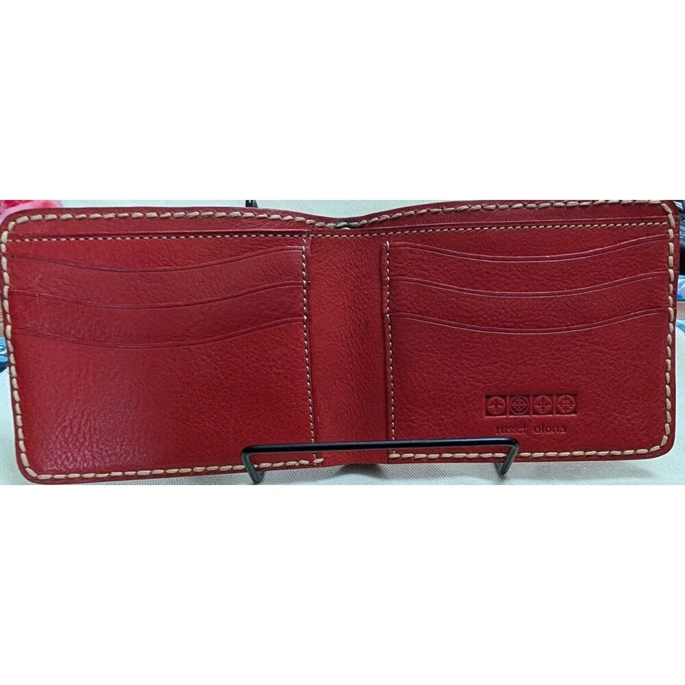 Russet Wallet Red Leather Unisex